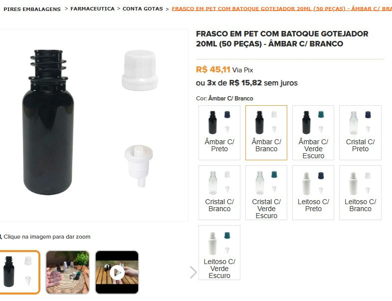 المتسوق الشخصي | شراء من البرازيل - مجموعات الزجاجات البلاستيكية -7 مجموعات (DDP)