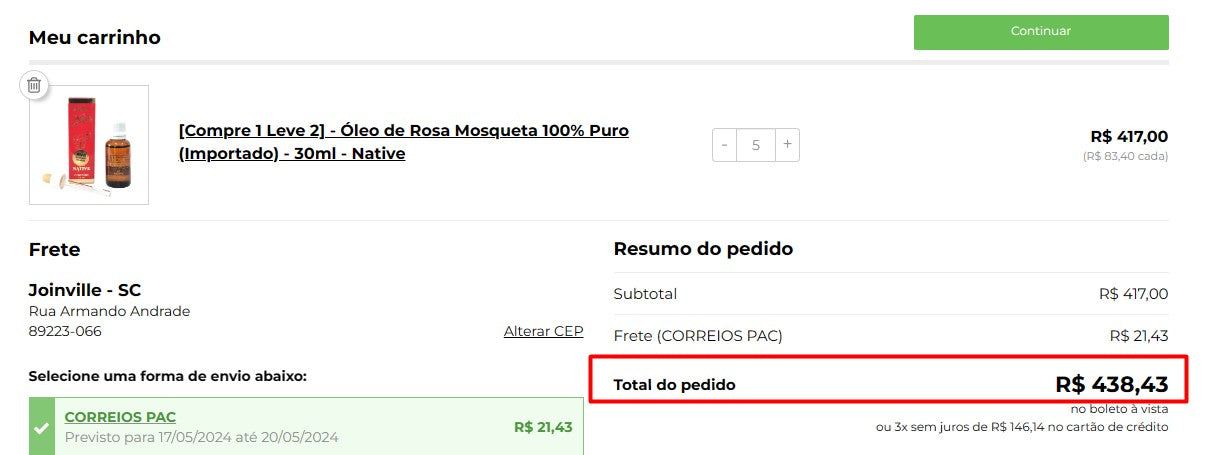 Comprador personal | Compre en Brasil - Aceite de Rosa Mosqueta 100% Puro (Importado) - 30ml - Nativo - 10 artículos (DDP)