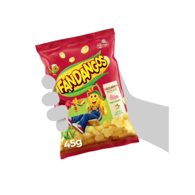 Collations de maïs à saveur de jambon Elma Chips Fandangos - Paquet de 45 g (1,6 oz)