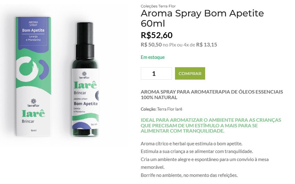 Personal Shopper | Buy from Brazil -	 Óleo de Massagem TERRA-FLOR - 10 items - DDP