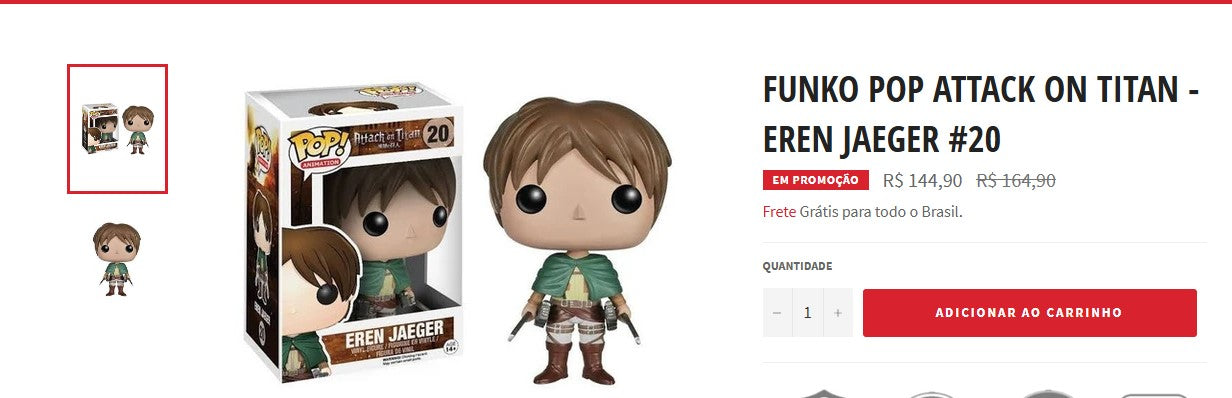 Personal Shopper | Achetez depuis le Brésil - Funko Pop - 4 articles - DDP