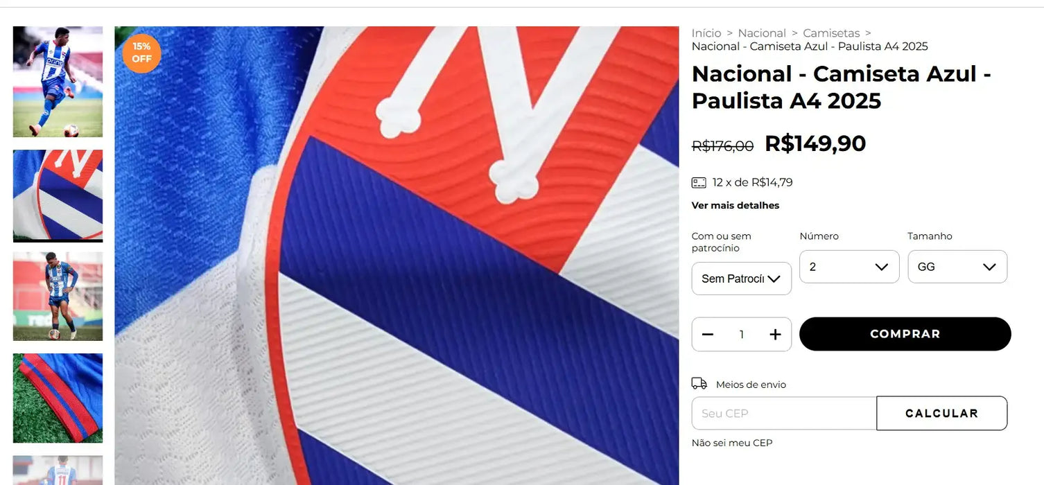 Personal Shopper | Comprar desde Brasil - Camisetas de fútbol - 4 artículos - (DDP)

Source:
Personal Shopper | Buy from Brazil - Soccer Jerseys  - 4 items - (DDP)