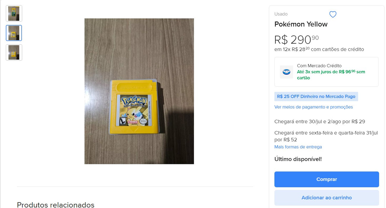 Personal Shopper | Buy from Brazil -GameBoy Collection - 6 itens-  DDP