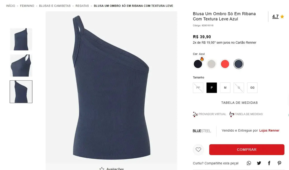 Personal Shopper | Comprar desde Brasil - Ropa Renner - 6 unidades (DDP)