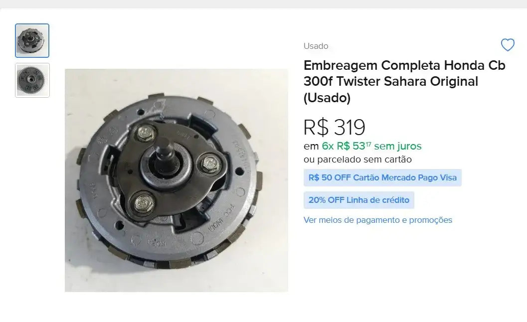 Personal Shopper | Buy from Brazil  - Motorcycle Parts  - 6 items (DDP)