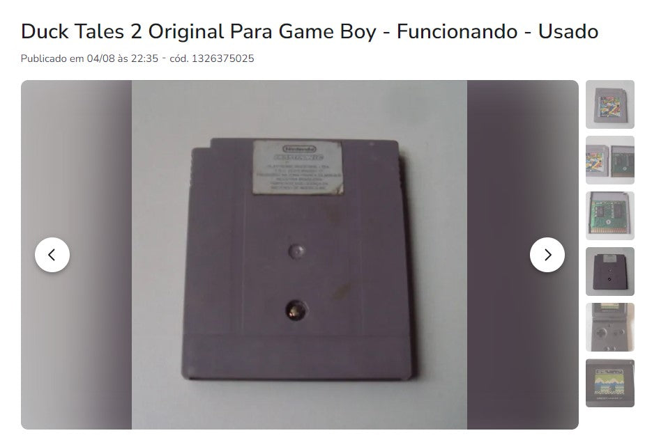 Personal Shopper | Compra desde Brasil - Colección GameBoy - 5 piezas - DDP