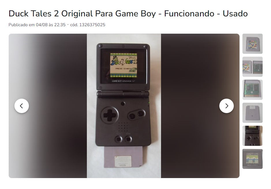 Personal Shopper | Compra desde Brasil - Colección GameBoy - 5 piezas - DDP