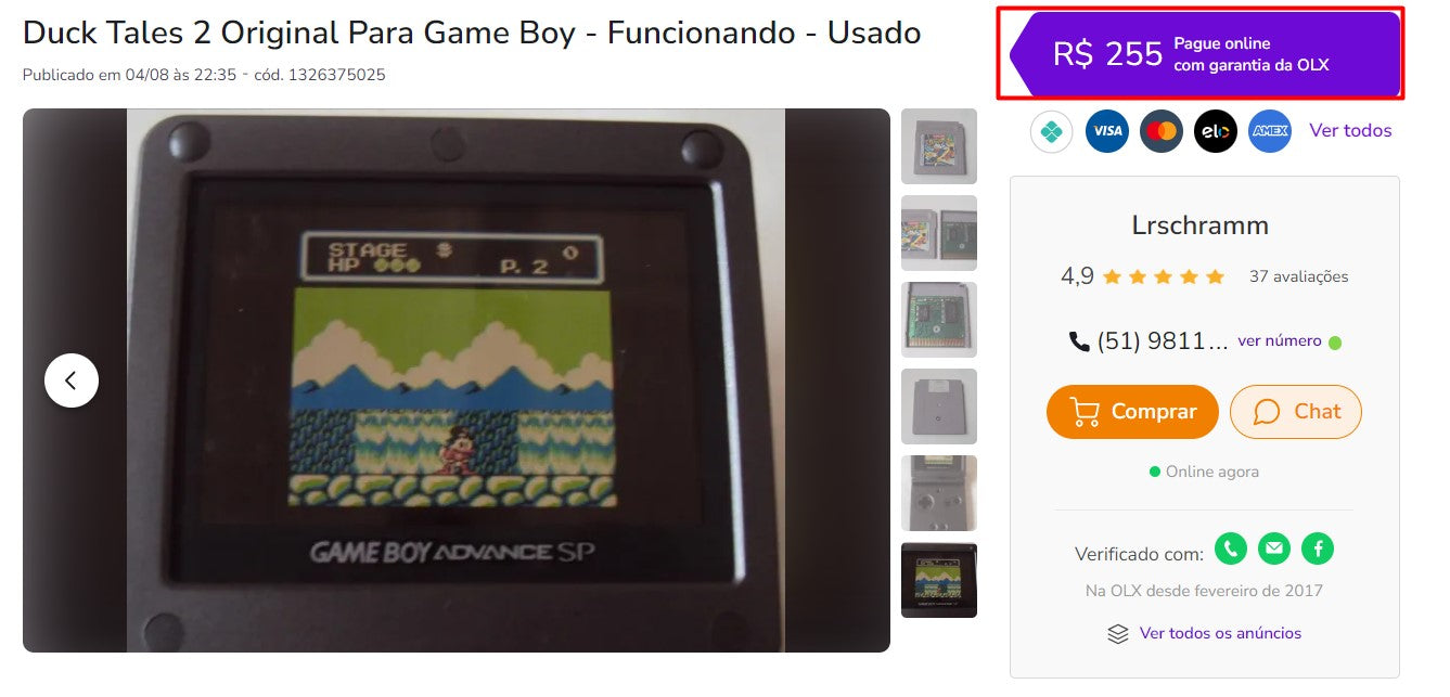 Personal Shopper | Compra desde Brasil - Colección GameBoy - 5 piezas - DDP