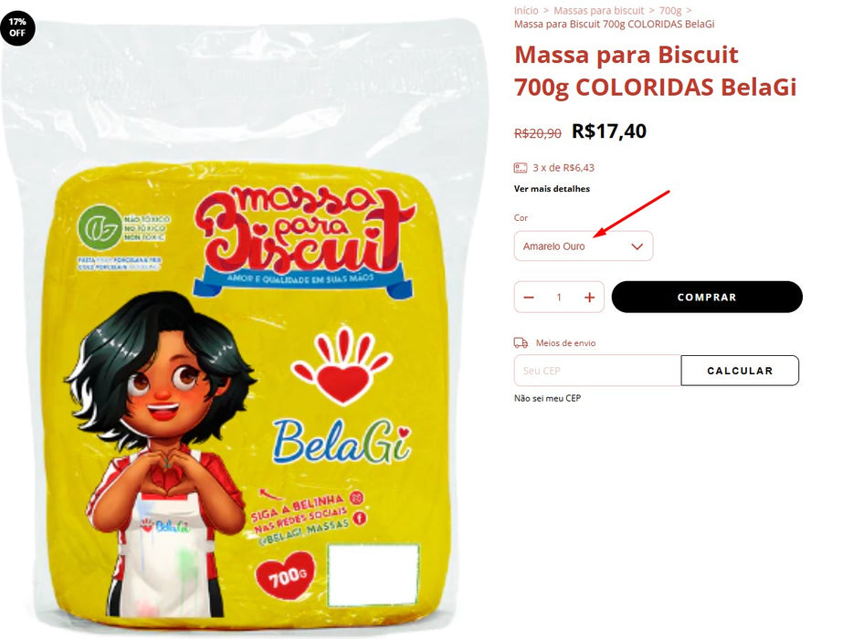 Personal Shopper | Compre do Brasil -Itens para biscoitos -18 unidades (DDP)