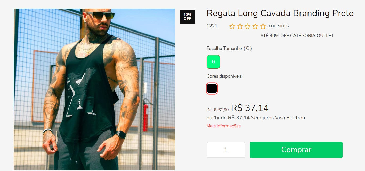 Personal Shopper | Comprar do Brasil - Camisas de homem (Muscle | Chamibrand) - 6 itens - DDP