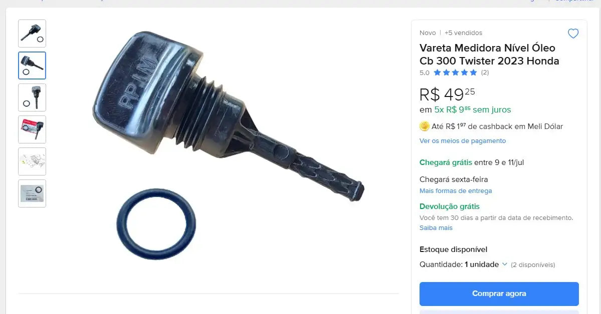 Personal Shopper | Kaufen aus Brasilien - Motorradteile - 7 Artikel (DDP)