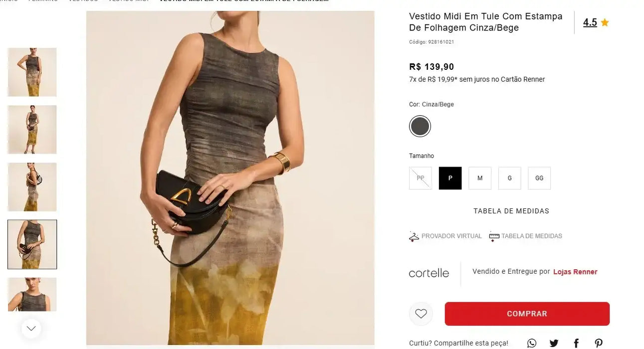 Personal Shopper | Comprar desde Brasil - Ropa Renner - 6 unidades (DDP)