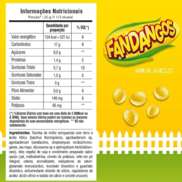 Elma Chips Fandangos kukuřičná přesnídávka s příchutí sýra – 140 g (4,9 oz) balení