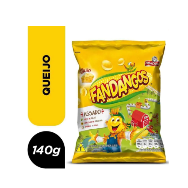 8 paquetes de bocadillos de maíz con sabor a queso Elma Chips Fandangos - Paquete de 8 x 140 g (4,9 oz)
