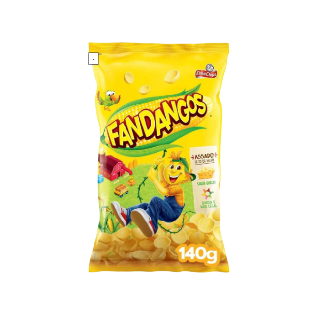 4 paquetes de bocadillos de maíz con sabor a queso Elma Chips Fandangos - Paquete de 4 x 140 g (4,9 oz)