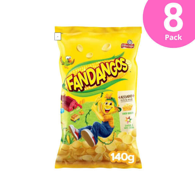 8 Packungen Elma Chips Maissnack mit Fandangos-Käsegeschmack – 8 x 140 g (4,9 oz) Packung