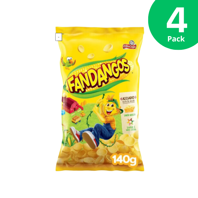 4 Packungen Elma Chips Maissnack mit Fandangos-Käsegeschmack – 4 x 140 g (4,9 oz) Packung