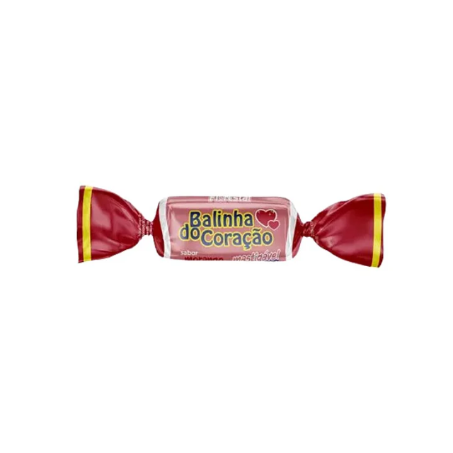 4 balení Florestal Super Soft Strawberry Chewable Candy - Heart Candy - 4 x 500 g (17,6 oz)