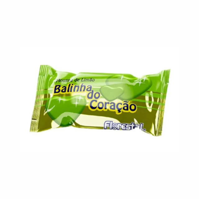 Florestal 心形柠檬慕斯硬糖 - Balinha do Coração - 500g（17.6 盎司）