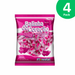 4 Packs Florestal Heart-Shaped Hard Candy - Cherry & Condensed Milk Flavor - Balinha do Coração - 4 x 500g (17.6 oz)