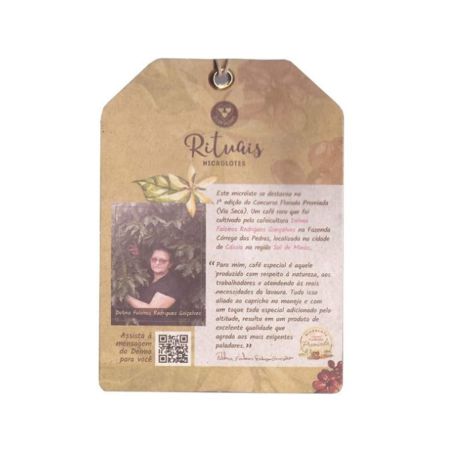 4 paquets de café moulu Corações Florada Rituais - 4 x 250 g (8,8 oz) - Micro-lots fabriqués par des femmes - Café Arabica brésilien