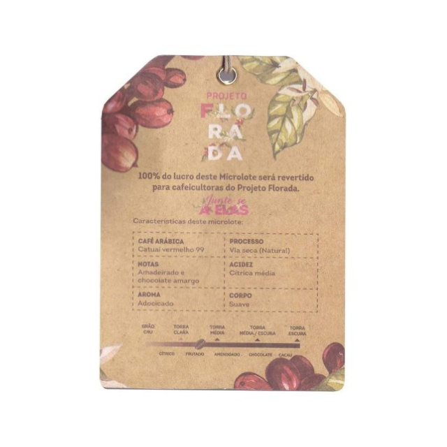 4 paquetes de Corações Florada Rituais café molido - 4 x 250 g (8,8 oz) - Microlotes elaborados por mujeres - Café Arábica brasileño