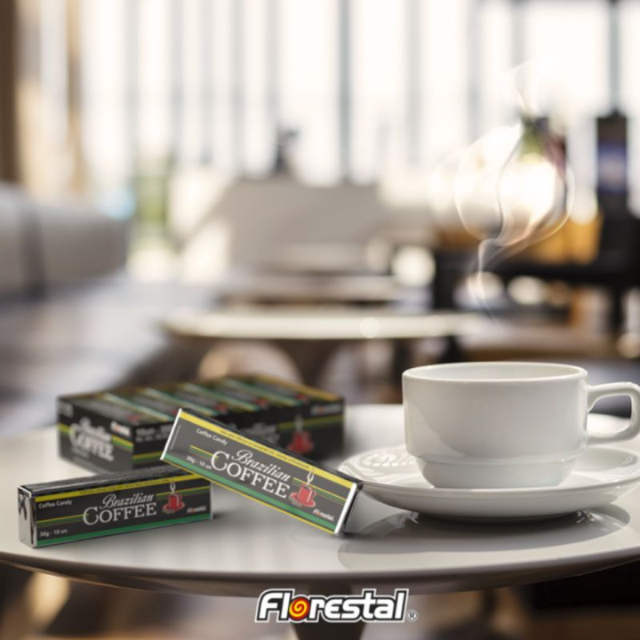 Brasilianische Kaffeetropfen von Florestal – Packung mit 10 Sticks (insgesamt 100 Tropfen)