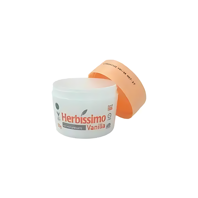3-Pack Herbíssimo Vanilla Antiperspirant Cream Deodorant Kit – 3 Units for 48H Protection, 1.94 oz (55 g) Each
