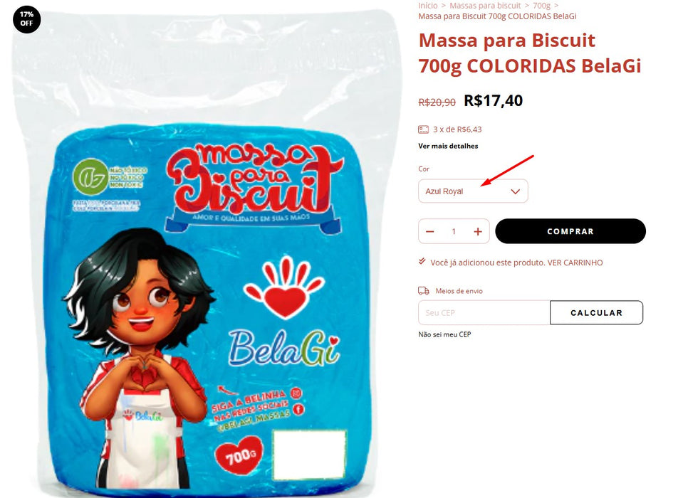 Personal Shopper | Compre do Brasil -Itens para biscoitos -18 unidades (DDP)