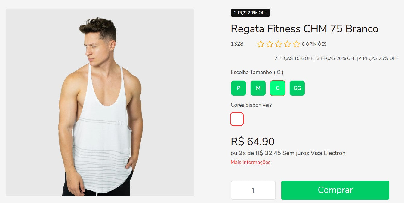 Personal Shopper | Comprar do Brasil - Camisas de homem (Muscle | Chamibrand) - 6 itens - DDP