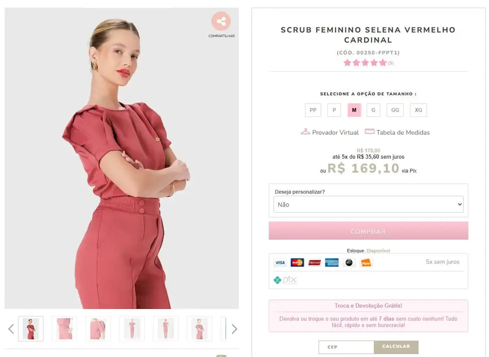 Personal Shopper | Kaufen aus Brasilien - Chirurgische Uniformen - 6 Sets (DDP)