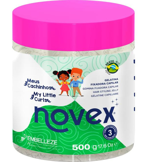 Novex Little Curls Kids Styling Gel for Curl Definition & Shine, 17.6 oz (500 g) – front view – Buy now at MKPBR.COM – Worldwide Shipping