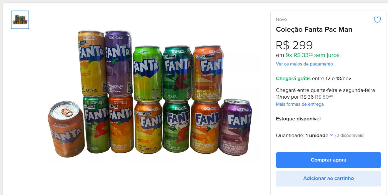 Personal Shopper | Buy from Brazil - Fanta Cans collectibles - 7 kits -  DDP