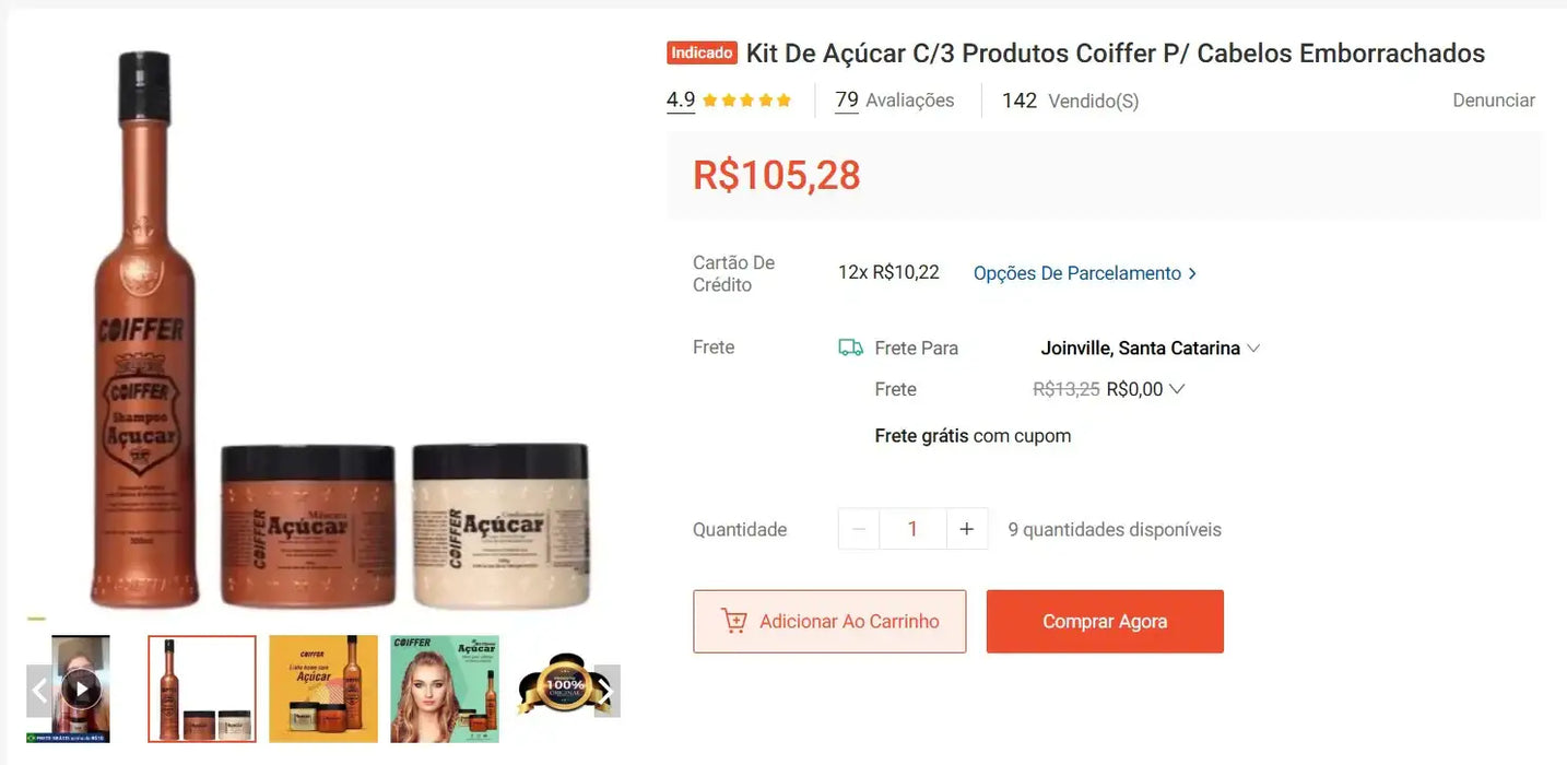 Personal Shopper | Buy from Brazil - Cosmetics - 10 items -  (DDP)