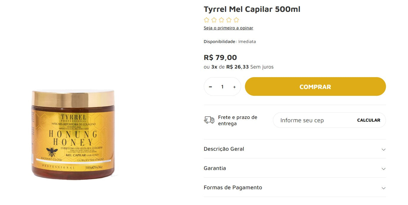 Personal Shopper | Buy from Brazil - Hair Care | Tyrrel - 9 kits (DDP)