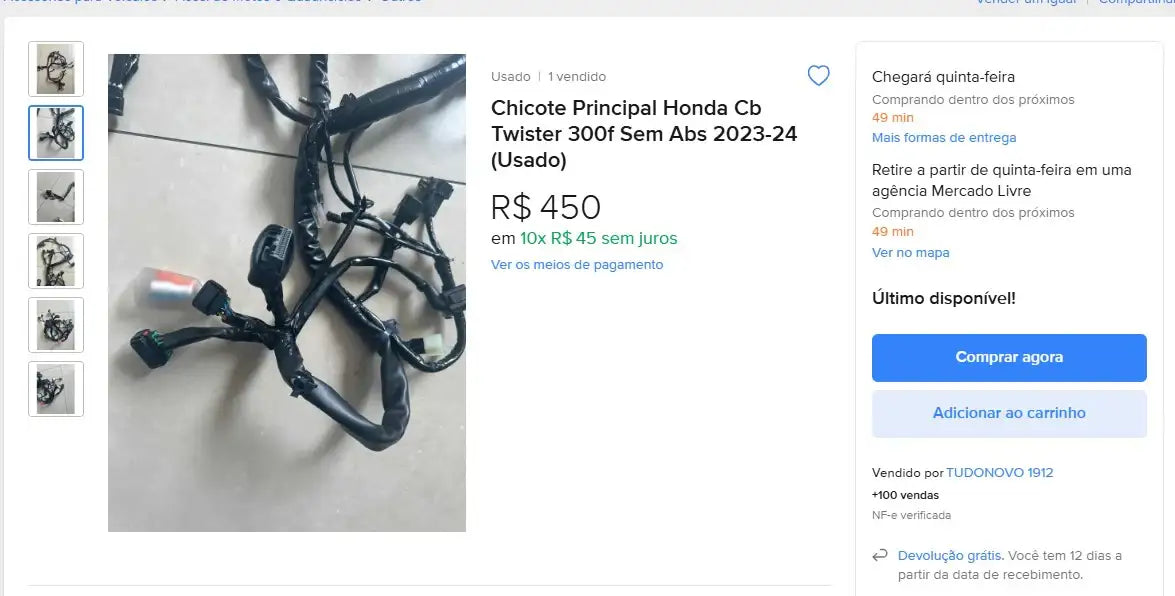 Personal Shopper | Kaufen aus Brasilien - Motorradteile - 7 Artikel (DDP)