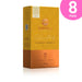8-Pack Orfeu Bourbon Amarelo Ground Coffee – 100% Arabica, Bright Citrus & Complex Flavors, Medium-Light Roast – 8 x 8.82 oz (250g) – Ultimate Varietal Bulk Supply – Detailed shot of one bag from the 8-pack, emphasizing '100% Arabica' and the distinct citrus notes, representing the quality across the entire bulk offering. – Buy now at MKPBR.COM – Worldwide Shipping