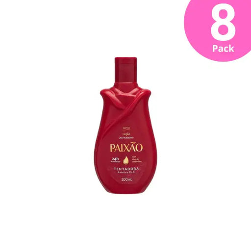 Paixão Tentadora Ameixa Rubi Deodorant Hydrating Body Lotion 400ml with Almond Oil – focus on 24h hydration claim and skin-softening benefits – Buy now at MKPBR.COM – Worldwide Shipping