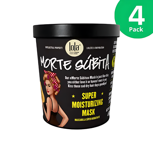 Morte Súbita Super Moisturizing Hair Mask 450g packaging, perfect for dry and damaged hair hydration, available at MKPBR.COM