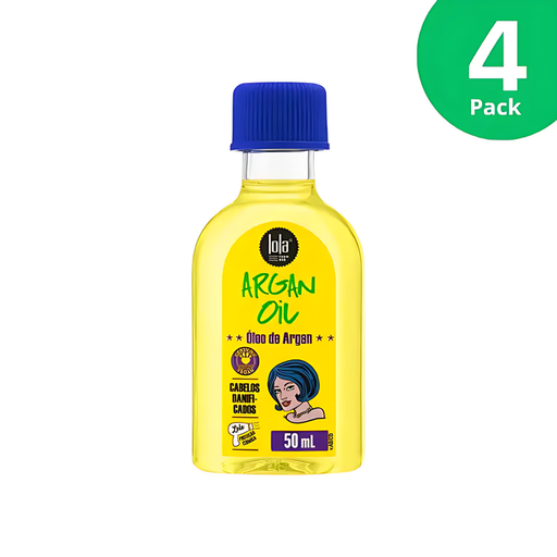 4-Pack Lola Argan Oil 50ml vegan hair oil for damaged hair – MKPBR.COM