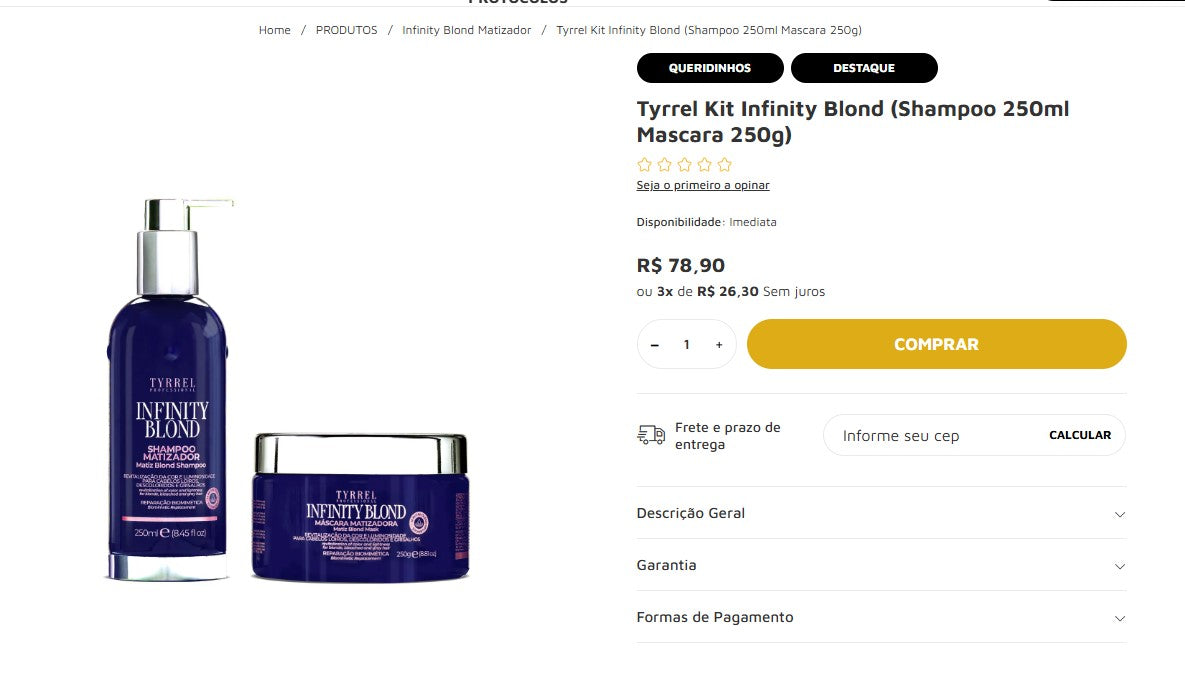 Personal Shopper | Buy from Brazil - Hair Care | Tyrrel - 13 ITEMS (DDP)