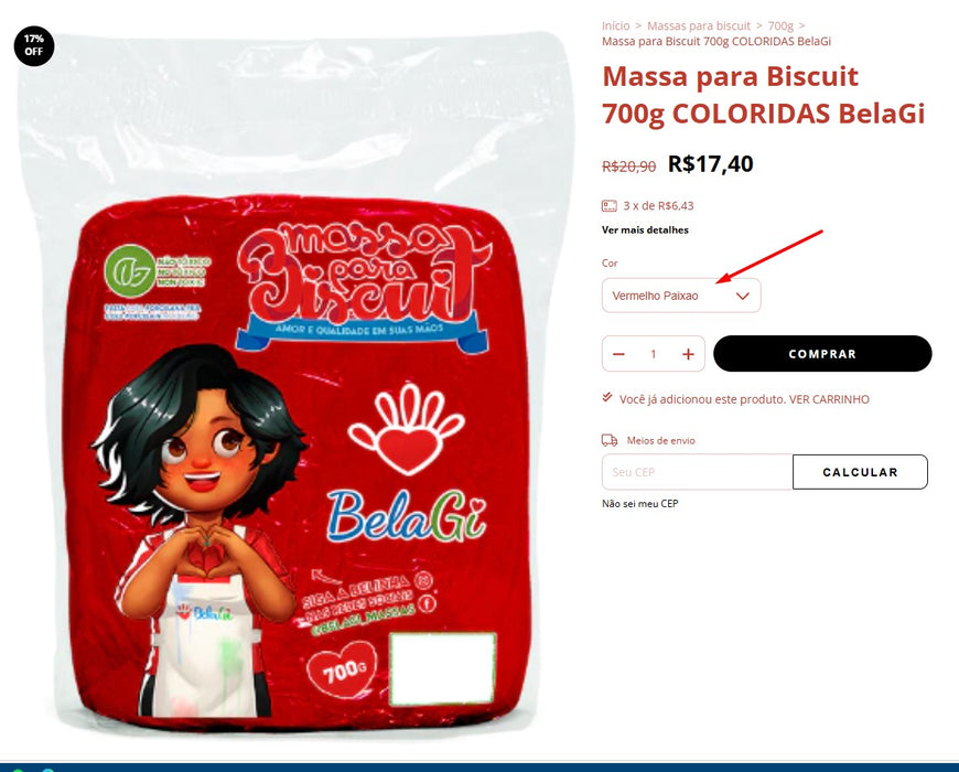 Personal Shopper | Compre do Brasil -Itens para biscoitos -18 unidades (DDP)