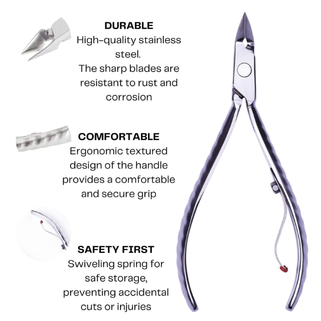 Mundial 778-EP Professional Premium Manicure Kit - Stainless Steel Cuticle Nipper, Spatula, and Stick for Salon-Perfect Results - 3.88 oz (110 g)