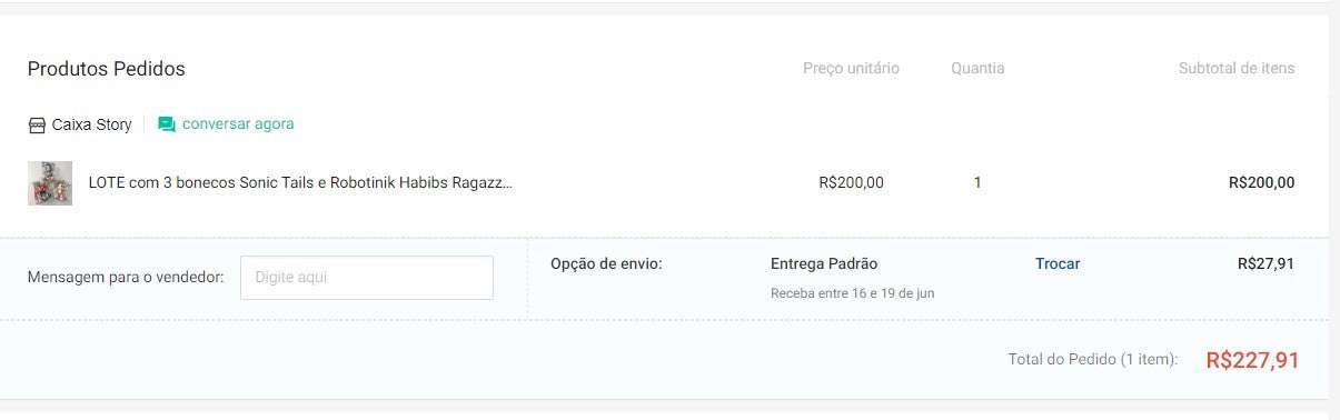 Osobní nakupující | Koupit z Brazílie - Sonic Collectibles- 9 itens- DDP