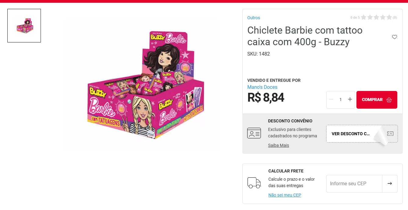 Personal Shopper | Comprar desde Brasil - Cajas de chicles - 15 unidades (DDP)