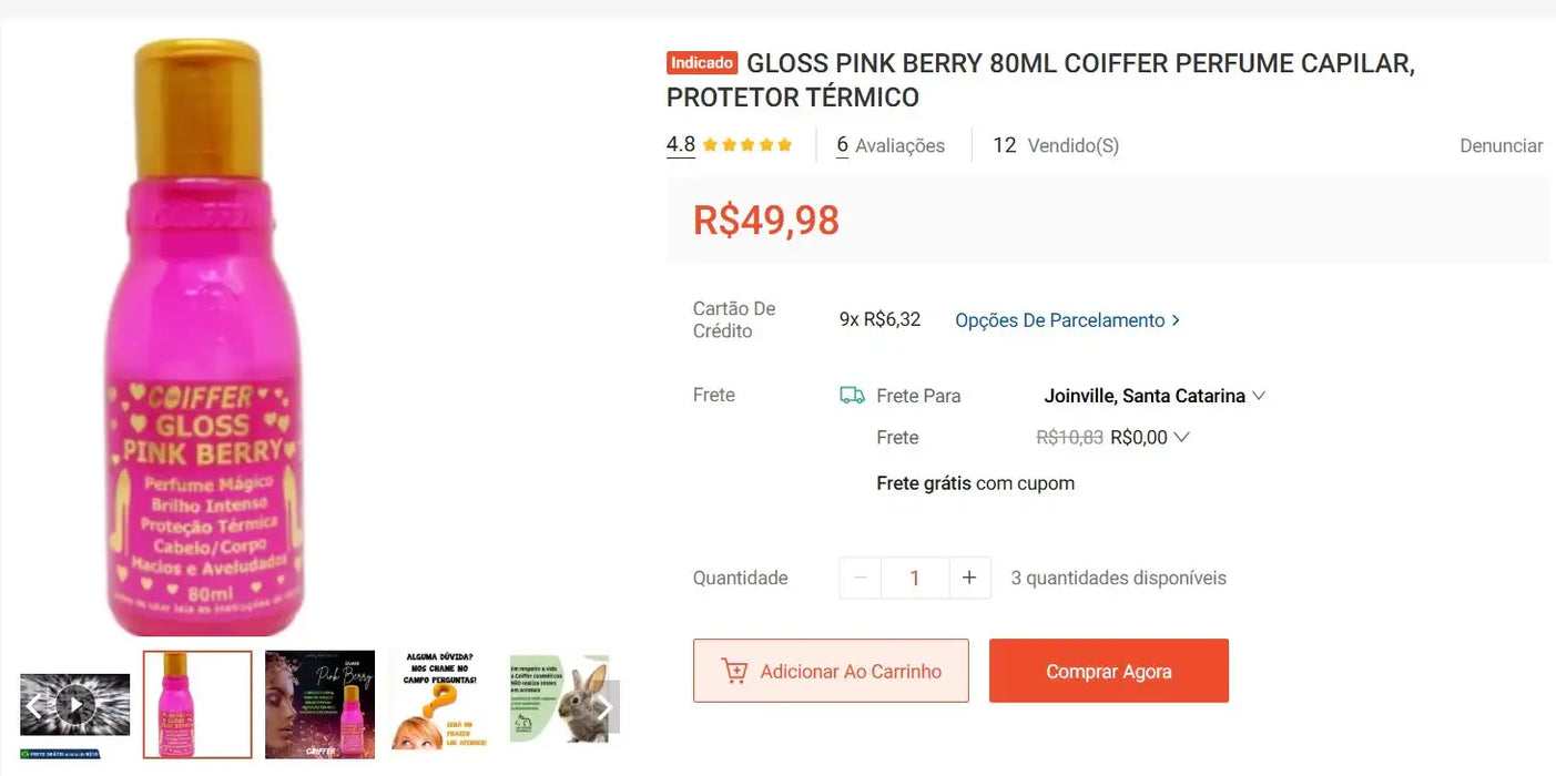 Personal Shopper | Buy from Brazil - Cosmetics - 10 items -  (DDP)