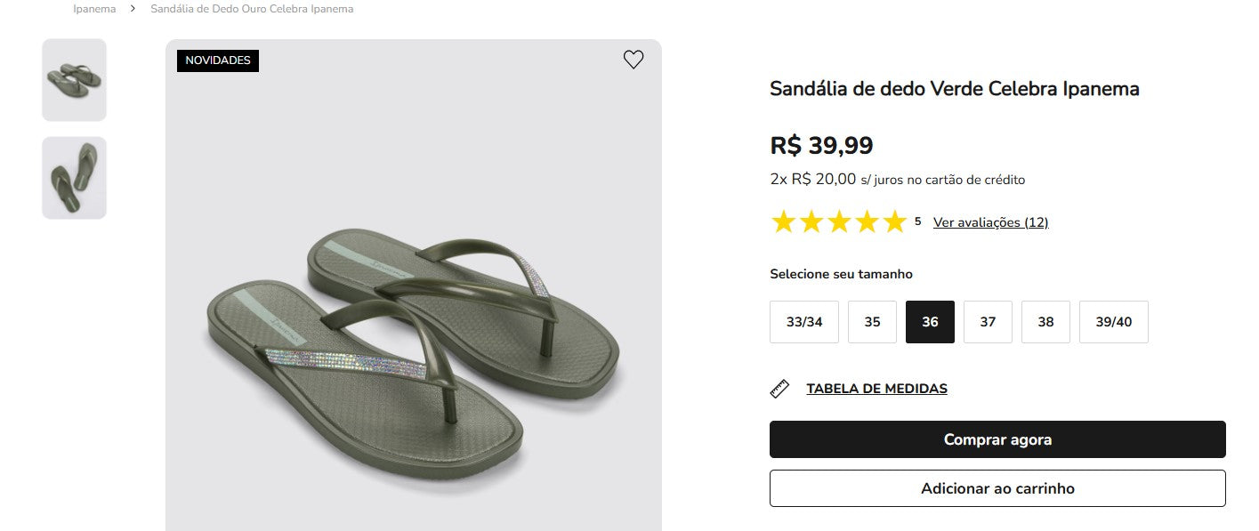 Personal Shopper | Comprar desde Brasil - Sandalias Grendene - 8 artículos - DDP