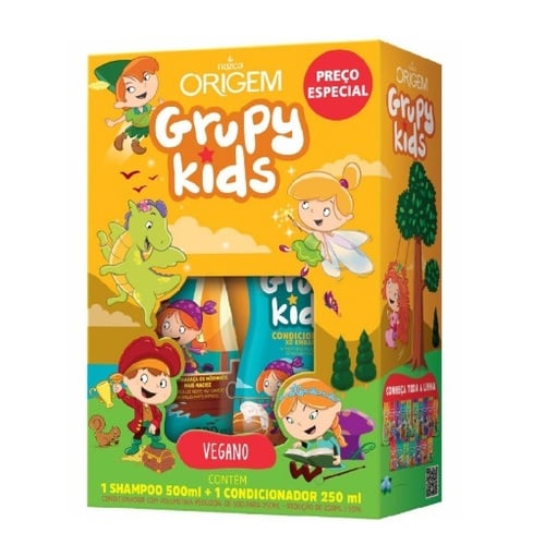 Nazca Origem Grupy Kids Xô Embaraço Shampoo & Conditioner Kit – front view – Buy now at MKPBR.COM – Worldwide Shipping