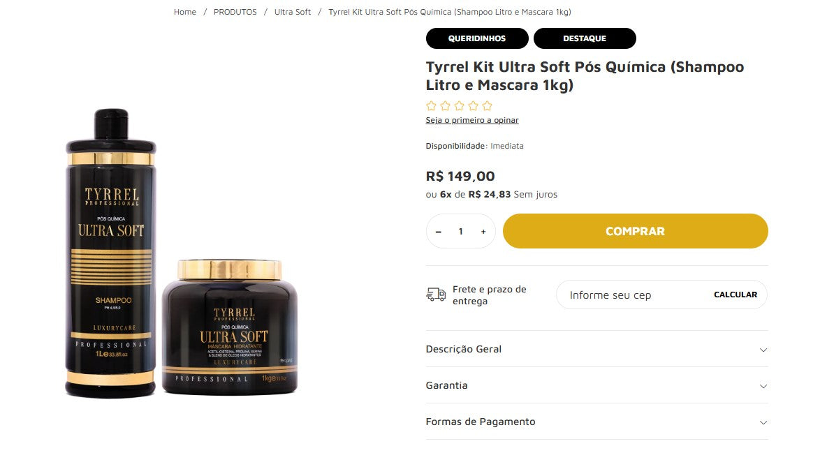 Personal Shopper | Buy from Brazil - Hair Care | Tyrrel - 13 ITEMS (DDP)