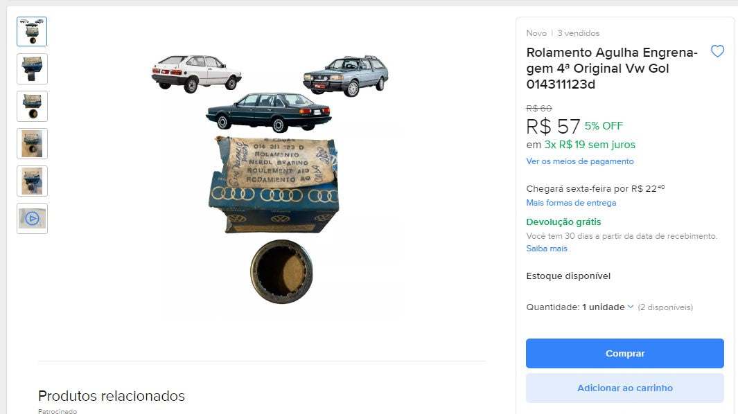 Personal Shopper | Buy from Brazil -CAR PARTS - 24 items (DDP)